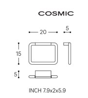 MEDIDAS TOALLERO ARO BWC COSMIC